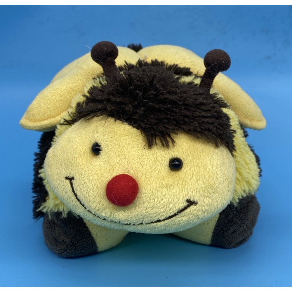 Pillow Pets Pee-Wees Bumble Bee 2010 12 Inch Folding Pillowpet Plush Stuffed Toy